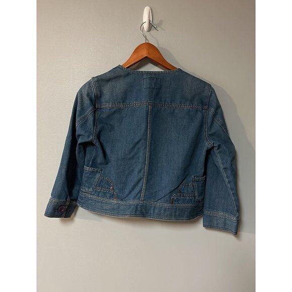 Womens Size M Calvin Klein Jean Jacket Blazer - Picture 3 of 7